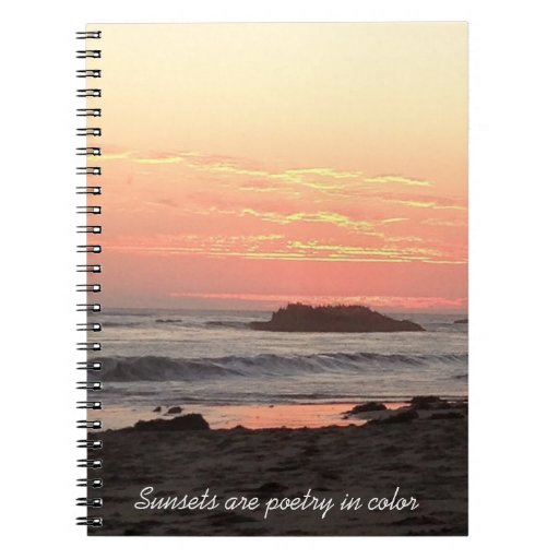 Sunset Poetry Notebook
