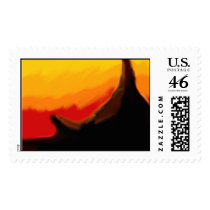 sunset postage by spike_wolf sunset postage