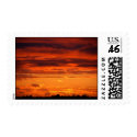 Sunset Postage Stamp stamp