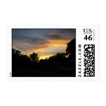 Sunset Postage Stamp