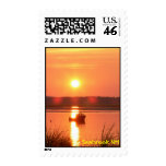 Sunset Postage Stamp-New England