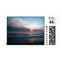 sunset postage stamps