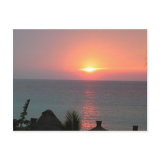 Sunset postcard