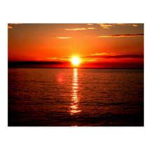 Sunset postcard