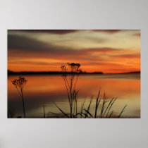 SUNSET POSTER BARAGA MICHIGAN