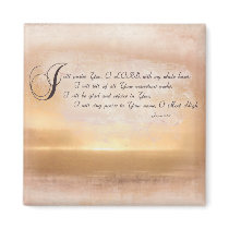 Sunset & Psalms / Inspirational Bible Verses magnets