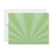 Sunset Rays Springtime Green invitations