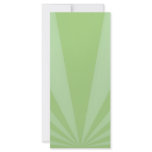 Sunset Rays Springtime Green rack cards
