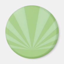 Sunset Rays Springtime Green Refrigerator Magnets