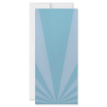 Sunset Rays Teal Blue rack cards