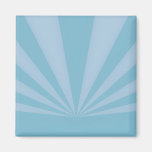 Sunset Rays Teal Blue Refrigerator Magnet