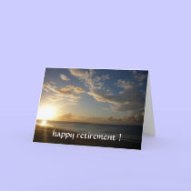 sunset retirement cards