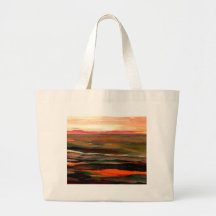 Sunset Ribbons  CricketDiane Ocean Art Canvas Bag