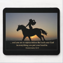 Sunset Ride Mousepad by RealPotential Sunset Ride Mousepad