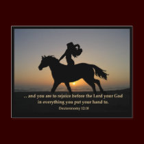 Sunset Ride POSTCARD postcards