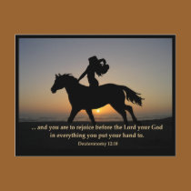 Sunset Ride POSTCARD by RanchLady Sunset Ride POSTCARD
