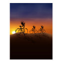 Sunset Ride postcard