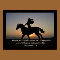 Sunset Ride POSTER posters by RanchLady Sunset Ride POSTER posters