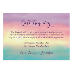 Sunset Romance | Gift Registry Business Card
