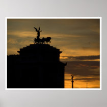 Sunset Rome Poster