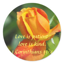 Sunset Rose - Love Round Sticker