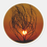 Sunset  - round sticker