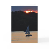 Sunset sail 090 card