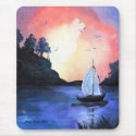 Sunset Sail mousepad