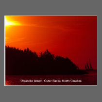 Sunset Sail - Ocracoke Island postcards
