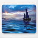 Sunset Sailboat Sailing in the Ocean Mousepad