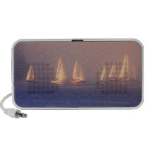 Sunset Sailboats Photo Laptop Speakers
