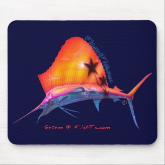 Sunset Sailfish Mousepad
