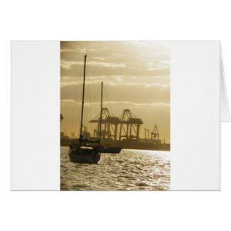 Sunset Sailing card
