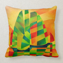 Sunset, Sails and Shadows Pillow