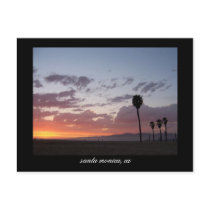 sunset : santa monica, ca postcards