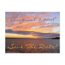 Sunset Save The Date! Postcards