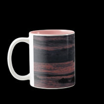 Sunset sea bird mugs