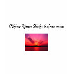 Sunset, Shine Your Light before man t-shirts
