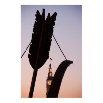 Sunset Silhouette and Tower posters by GermShirts Sunset Silhouette and Tower posters