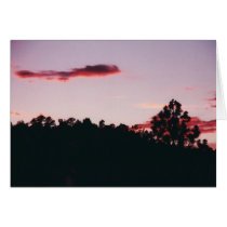 Sunset Silhouette card
