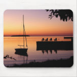 Sunset Silhouette on the Lake Mousepad