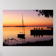 Sunset Silhouette Poster