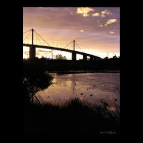 Sunset Skies at Westgate Bridge, Melbourne Poster posters