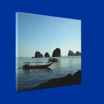 Sunset sky above Andaman sea in Thailand canvas prints