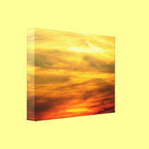 Sunset Sky Wrapped Canvas Print canvas prints