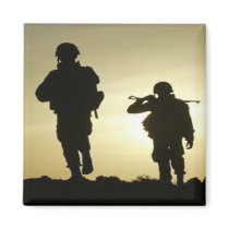 Sunset Soldiers magnets by Paddydee56 Sunset Soldiers magnets