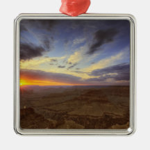 Sunset, south rim of the Grand Canyon, Grand Christmas Ornaments