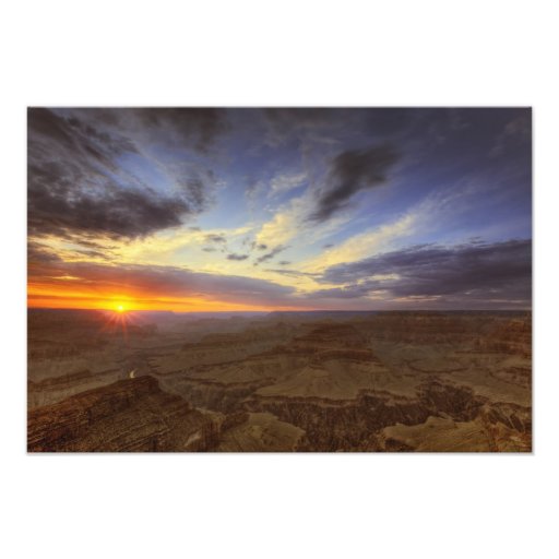 Sunset, south rim of the Grand Canyon, Grand Photograph