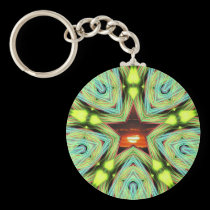 Sunset Star Keychain keychains