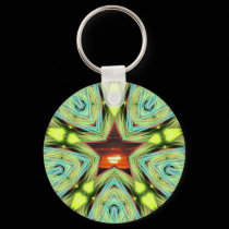 Sunset Star Keychain by webgrrl Sunset Star Keychain
